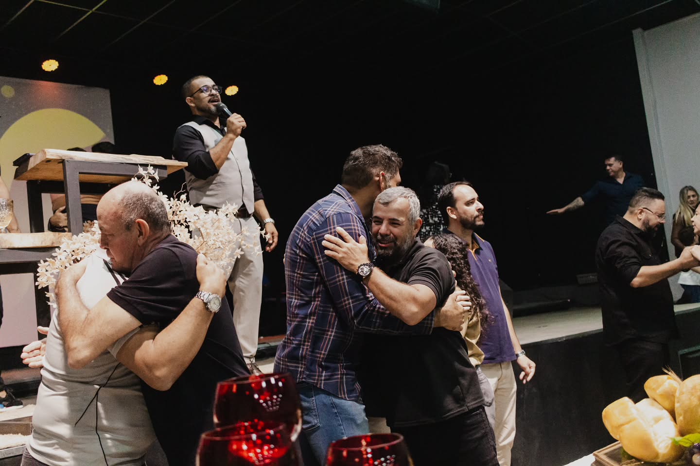 Comunhão durante o culto